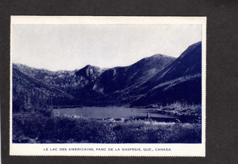 QC Le Lac Des Americains Parc de la Gaspie Gaspe Quebec Canada Carte Postale