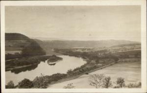 Wyalusin PA Birdseye View c1910 Real Photo Postcard