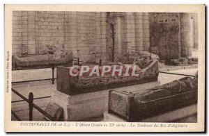 Old Postcard Fontevrault L & # 39Abbaye Tombs of the Kings & # 39Angleterre