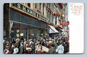 Knox Company Store State Street Chicago Illinois  IL 1908 UDB Postcard M8