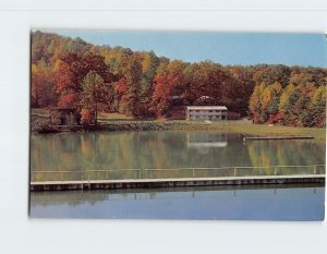 Postcard Lake Ridgecrest And Camp Ridgecrest For Boys Administration Bldg., N.C.