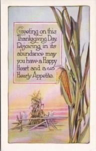 Thanksgiving With Corn Stalk