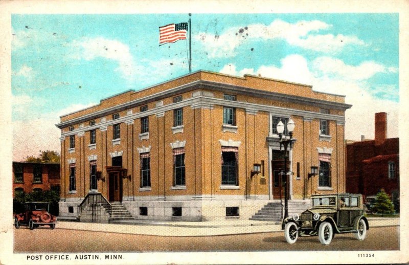 Minnesota Austin Post Office 1929 Curteich