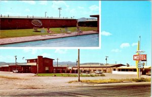 Montpelier, ID Idaho  MICHELLE MOTEL~Glenn Bartschi  ROADSIDE  ca1960's Postcard