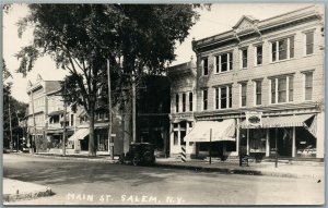 SALEM NY MAIN STREET ANTIQUE REAL PHOTO POSTCARD RPPC