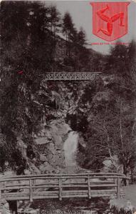 ISLE OF MAN UK GLEN HELEN WATERFALL~TUCK EMBOSSED ARM OF IOM SERIES POSTCARD