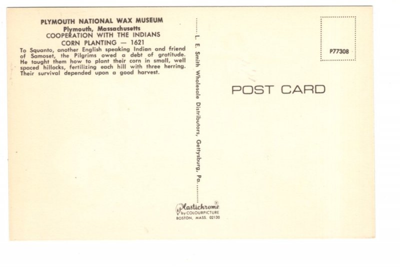 Corn Planting with Indians, Plymouth National Wax Museum, Massachusetts,