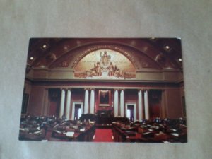 MN postcard Minnesota Capital interior house of representatives chamber postcard