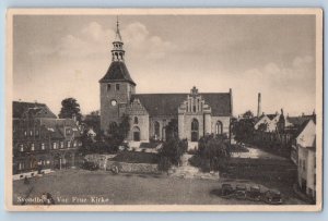 Svendborg Denmark Postcard Vor Frue Church c1920's Unposted Antique