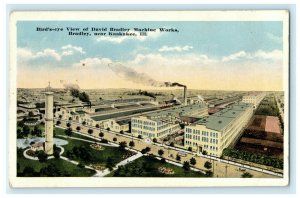 c1915 Bird's Eye View David Bradley Machine Works Kankakee Illinois Postcard