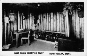 RPPC Lost Cabin Frontier Town Near Helena, Montana ca 1940s Vintage Postcard