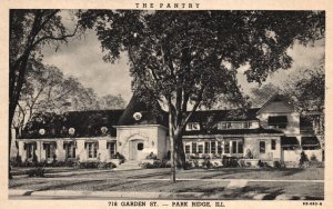 The Pantry Building Landmark Garden Street Trees Park Ridge Illinois IL Postcard