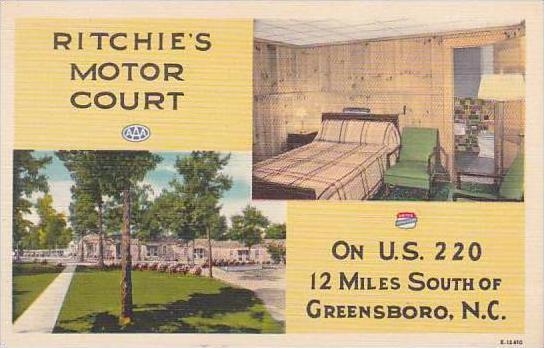 North Carolina Greensboro Ritchies Motor Court