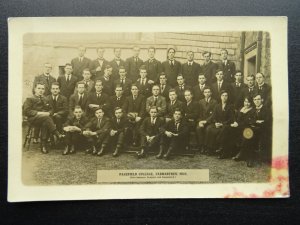 Wales Carmarthen PAGEFIELD COLLEGE STUDENTS GROUP PORTRAIT c1922 RP Postcard