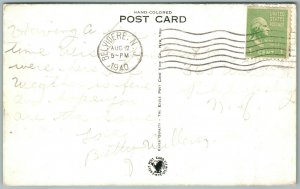 BELVIDERE NJ MOUNTAIL LAKE 1940 VINTAGE POSTCARD