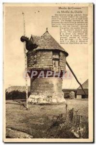 Postcard Old Windmill mill or mill creamer Devil