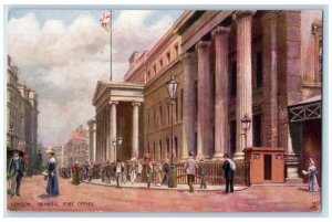 c1910 General Post Office London England Antique Oilette Tuck Art Postcard