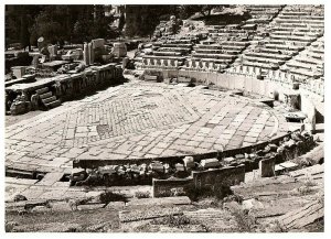 Theatre of Dionysus Athens Greece RPPC Postcard 4 x 6