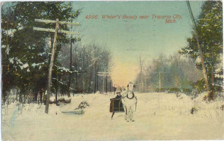 D/B Winter's Beauty near Traverse City Michigan MI 1918