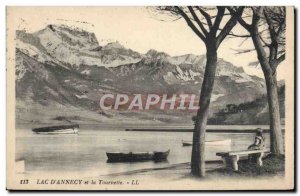 Old Postcard lake D & # 39Annecy and the Spinner