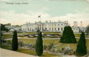 Vintage Postcard Viceregal Lodge Dublin Ireland Áras an Uachtaráin