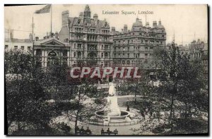 Old Postcard London Leicester Square