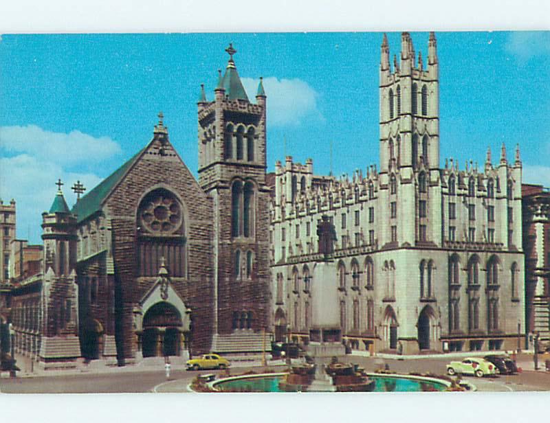 Unused Pre-1980 OLD CARS & CHURCH SCENE Syracuse New York NY p3728