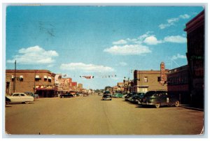 1955 Sheridan Avenue Cody Wyoming WY Business District Vintage Postcard
