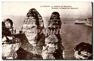 Old Postcard Etretat Chamber Demoiselles