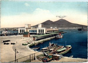 Postcard - Maritime Station - Naples, Italy