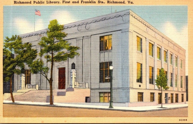 Virginia Richmond Public Library First and Franklin Streets