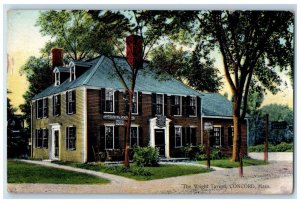 c1910 Wright Tavern Dining Room Exterior Concord Massachusetts Vintage Postcard 