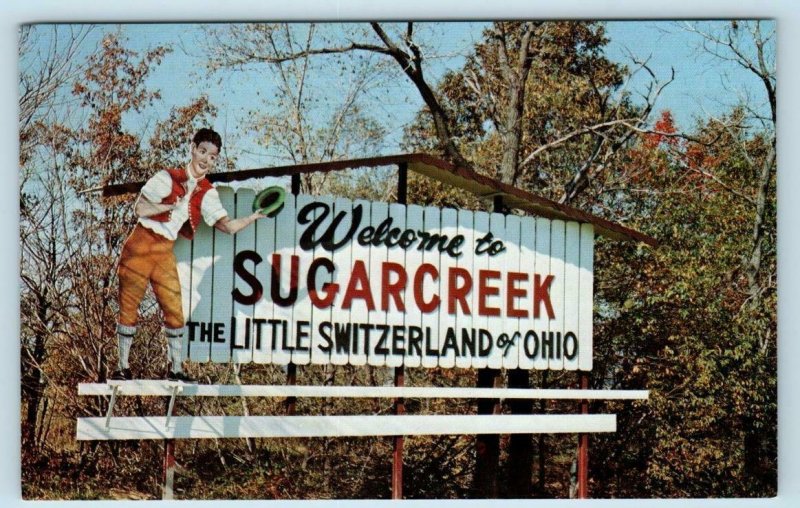 Sugarcreek OH- Ohio, Mullers Cheese House, Outside View, Vintage Postcard