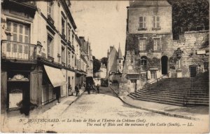 CPA MONTRICHARD-La Route de BLOIS et l'Entrée du Chateau (26646)