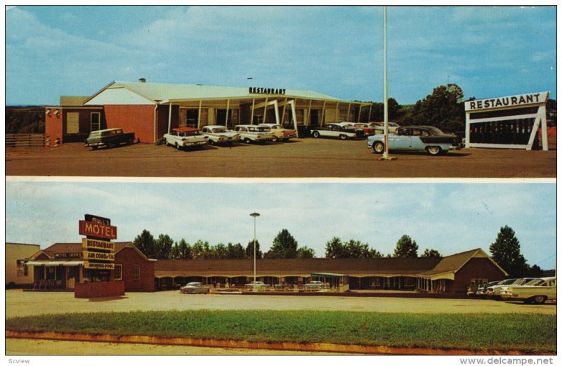 Mull's Motel and Restaurant, U.S. Highways No. 64-70-321, HICKORY, North Caro...