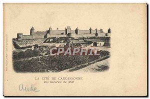 Old Postcard La Cite Carcassonne Vue Generale Du Midi