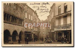 Old Postcard St Antonin Noble Val T and G Place de L'Hotel de Ville A Bee sou...
