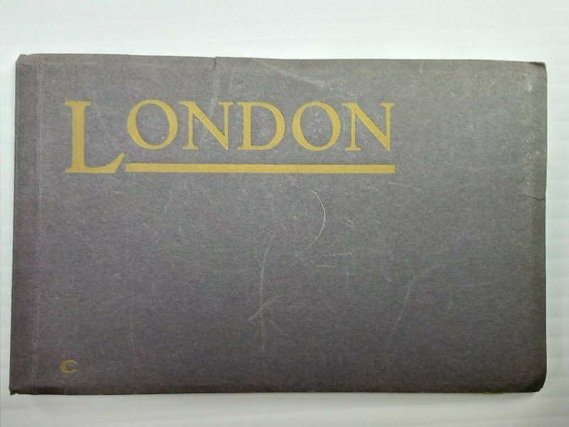 Vintage Postcard 1910's London Book Set of 11 House of Parliament, Westminster