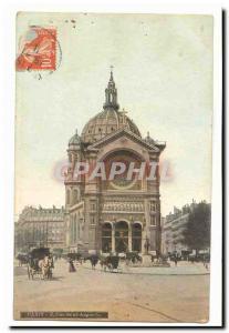 Paris Old Postcard Church of Saint Augustine