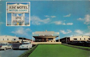 Columbus Ohio 1950s Postcard ABC Motel Motor Court