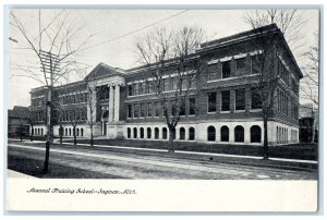 c1905's Manual Training School Campus Building Saginaw Michigan Antique Postcard