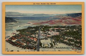 Air View Boulder City NV Nevada Clean Modern City Linen Unp Postcard O29