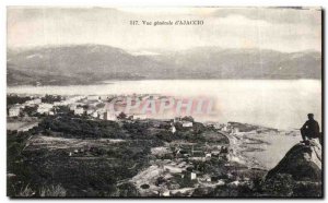 Old Postcard Vue Generale d & # 39Ajaccio Corsica Corsica