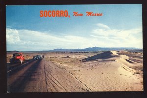 Socorro, New Mexico/NM Postcard,  Dusk On The Dunes, US Highway 60 & 85