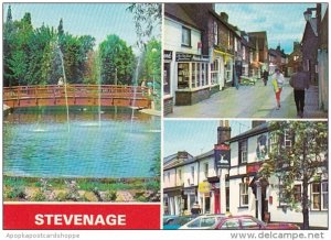 England Stevenage Middle Row and The White Hart Old Town & Town Centre Gardens