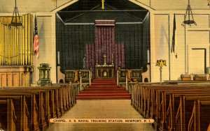 RI - Newport, US Naval Training Station. Chapel, Interior