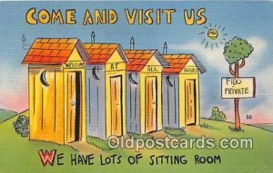 Come & Visit Us Outhouse Unused 