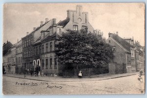 Aarhus Midtjylland Denmark Postcard Fredericks Alle c1910 Unposted Antique