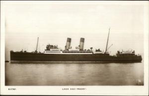 Royal Mail Steamship LNER RMS Prague Real Photo Postcard jrf