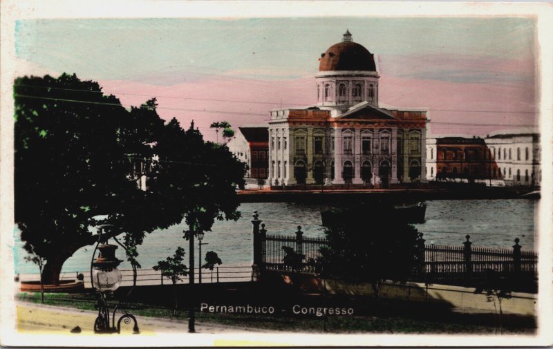 Brazil Pernambuco Congresso Vintage RPPC C053